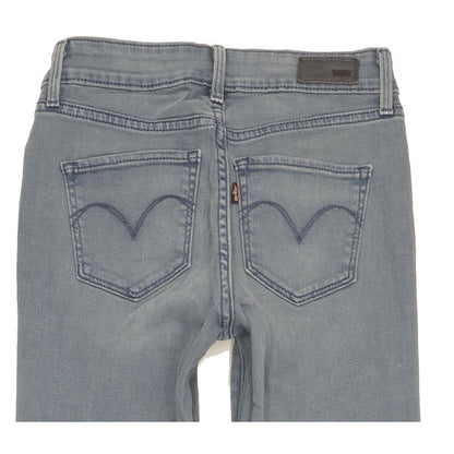 Levi's Demi Curve Women Blue Straight Slim Stretch Jeans W24 L31