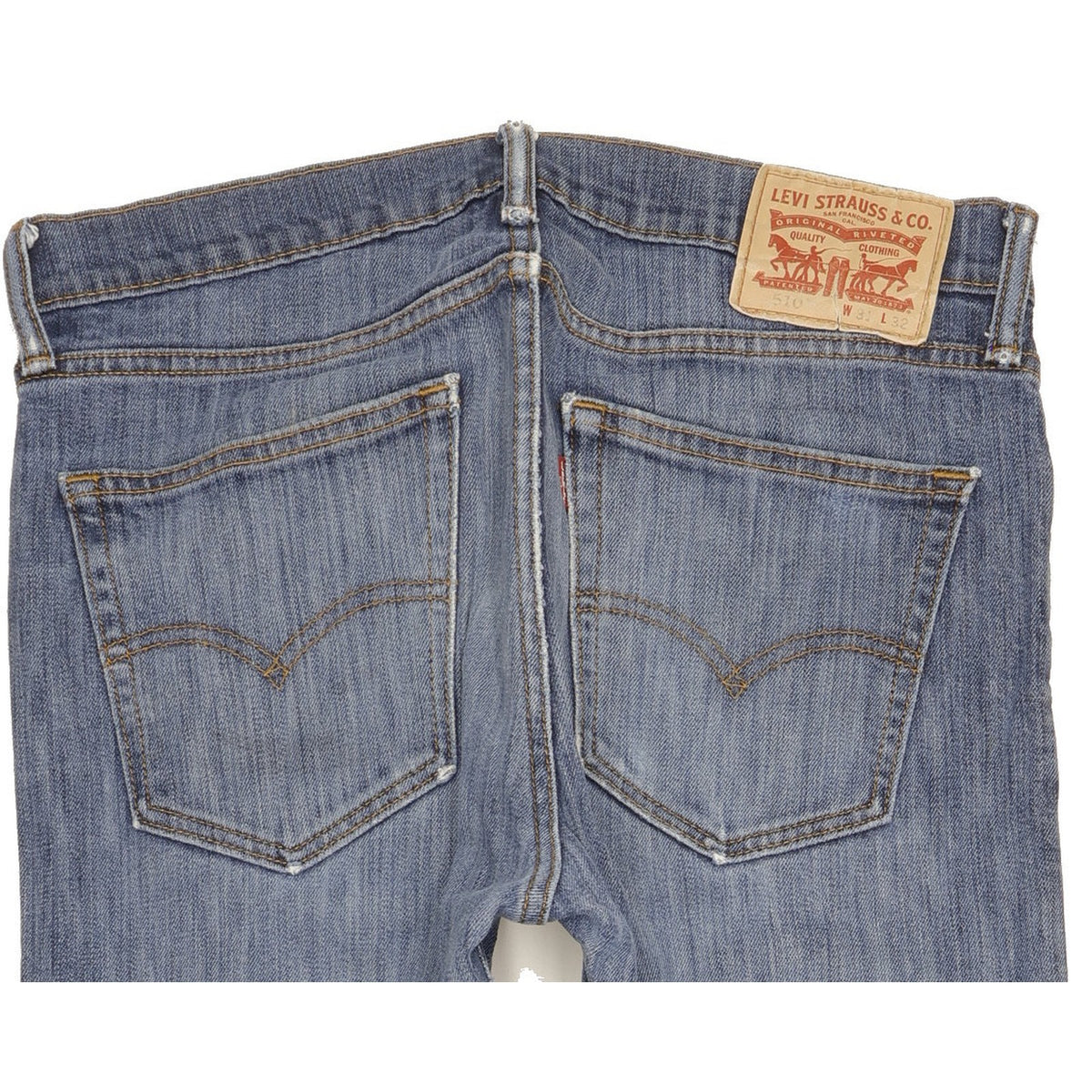 Levi's 510 Men Blue Skinny Slim Stretch Jeans W31 L30