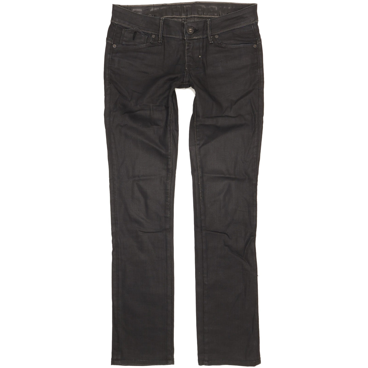 G-Star Corvet Women Black Straight Slim Stretch Jeans W28 L32