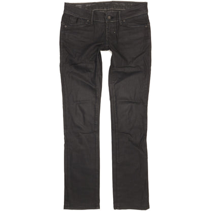 G-Star Corvet Women Black Straight Slim Stretch Jeans W28 L32