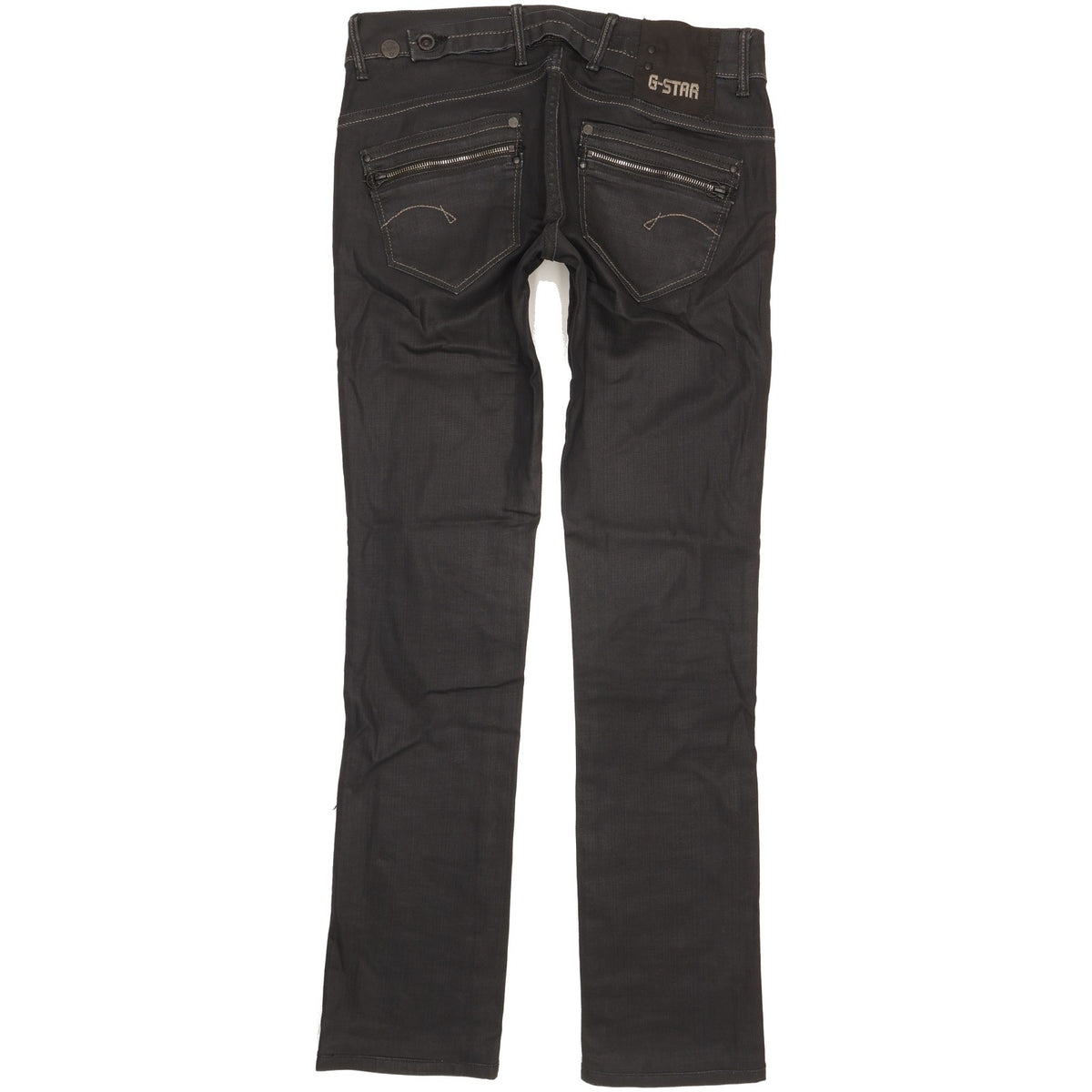 G-Star Corvet Women Black Straight Slim Stretch Jeans W28 L32