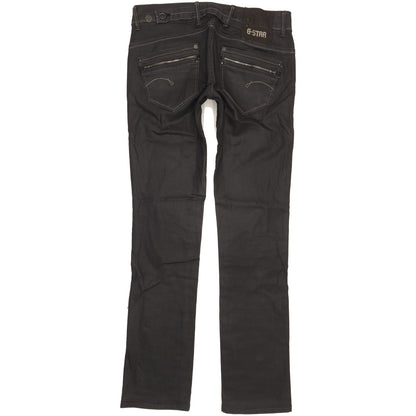 G-Star Corvet Women Black Straight Slim Stretch Jeans W28 L32