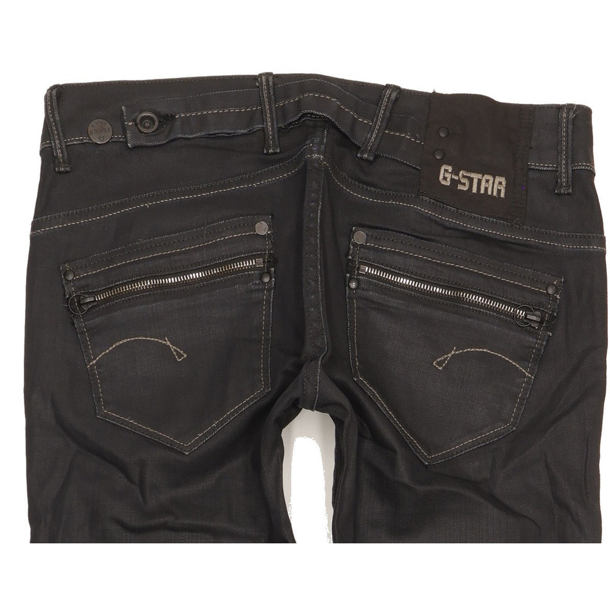 G-Star Corvet Women Black Straight Slim Stretch Jeans W28 L32