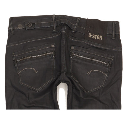 G-Star Corvet Women Black Straight Slim Stretch Jeans W28 L32
