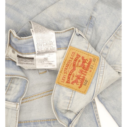 Levi's 502 Men Blue Tapered Regular Stretch Jeans W33 L32