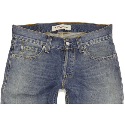 Levi's 512 Men Blue Bootcut Slim Jeans W32 L34
