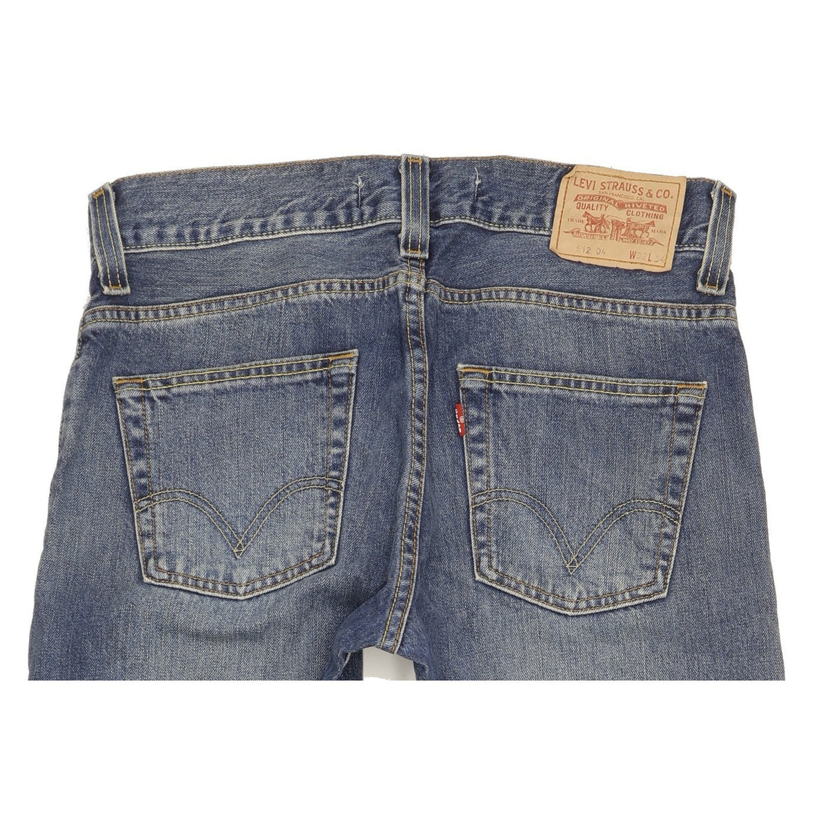 Levi's 512 Men Blue Bootcut Slim Jeans W32 L34
