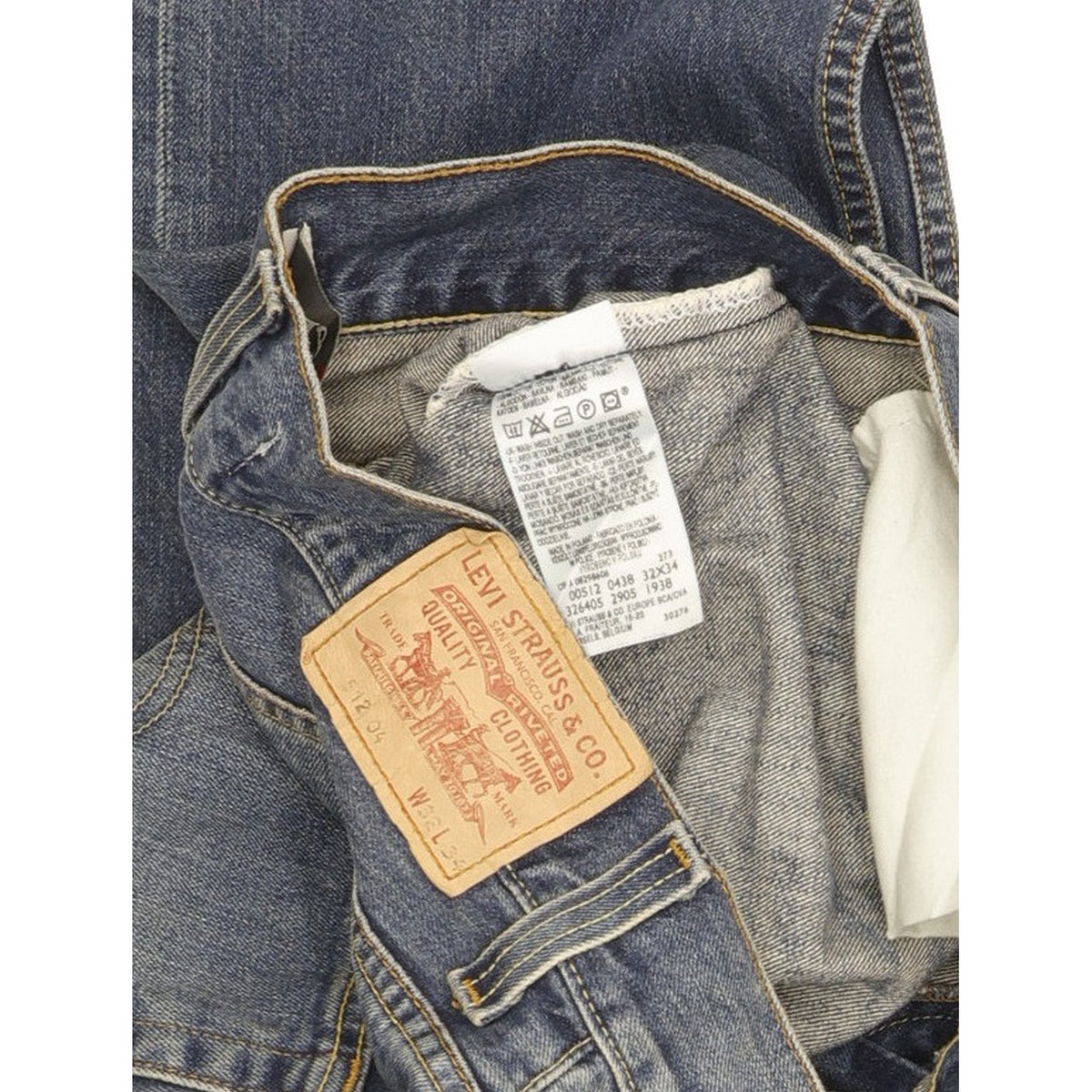 Levi's 512 Men Blue Bootcut Slim Jeans W32 L34