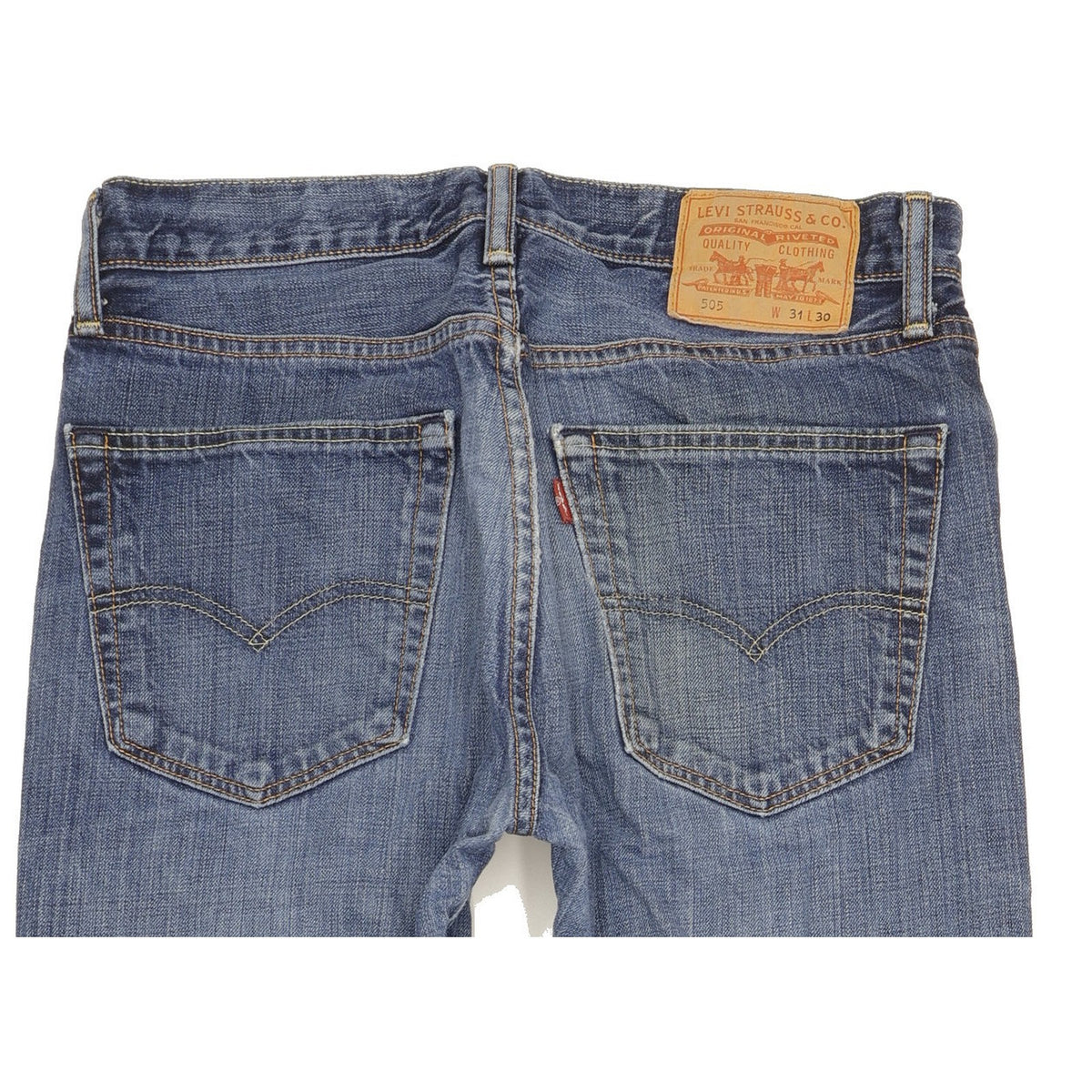 Levi's 505 Men Blue Straight Regular Stretch Jeans W31 L29
