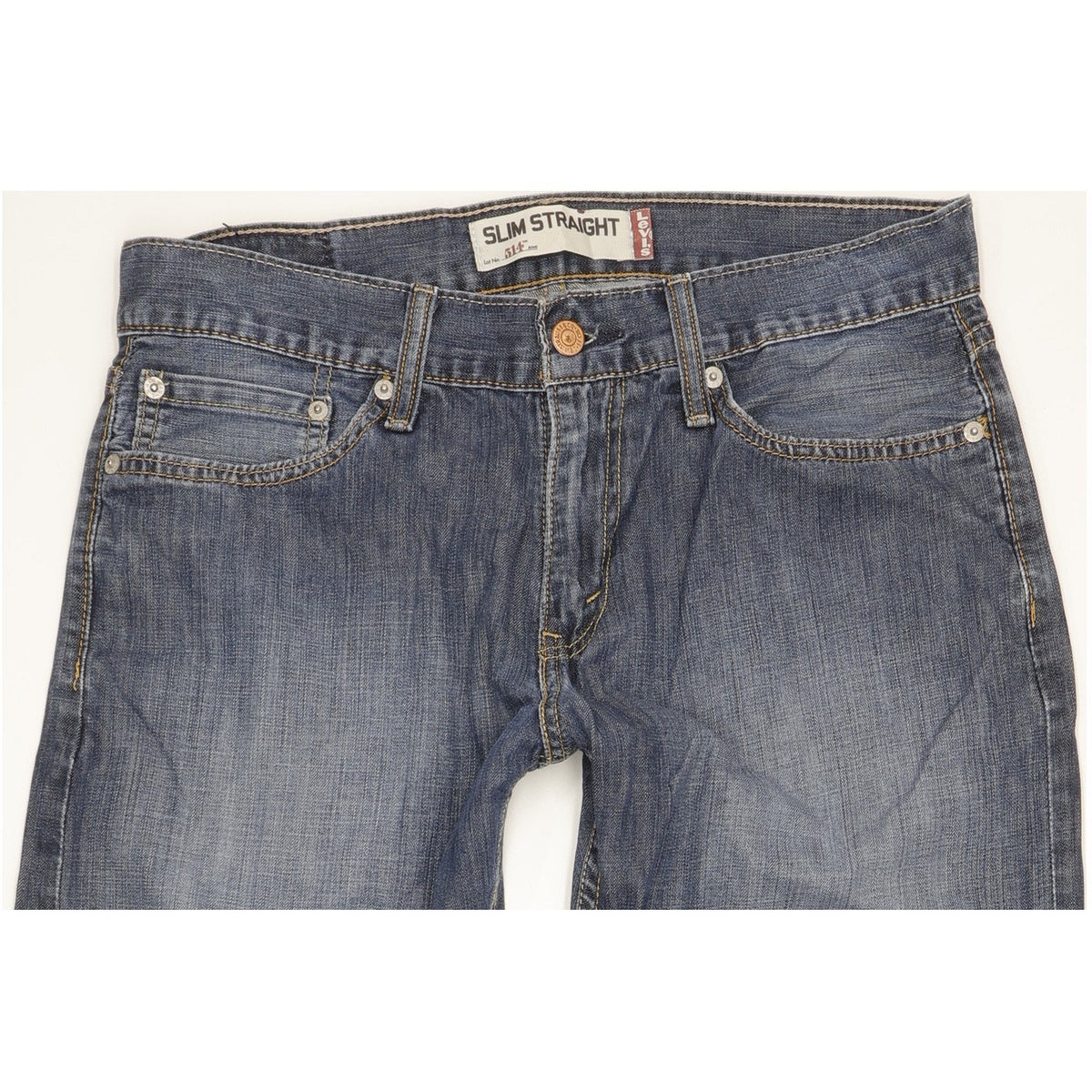 Levi's 514 Men Blue Straight Slim Jeans W32 L31