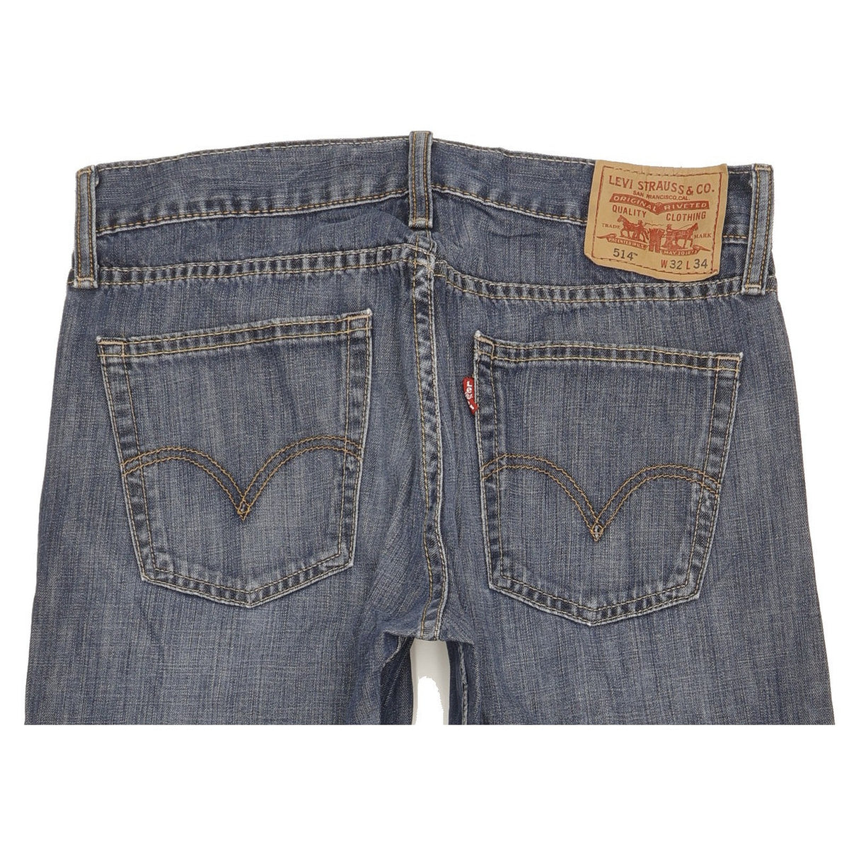 Levi's 514 Men Blue Straight Slim Jeans W32 L31