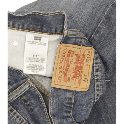 Levi's 514 Men Blue Straight Slim Jeans W32 L31