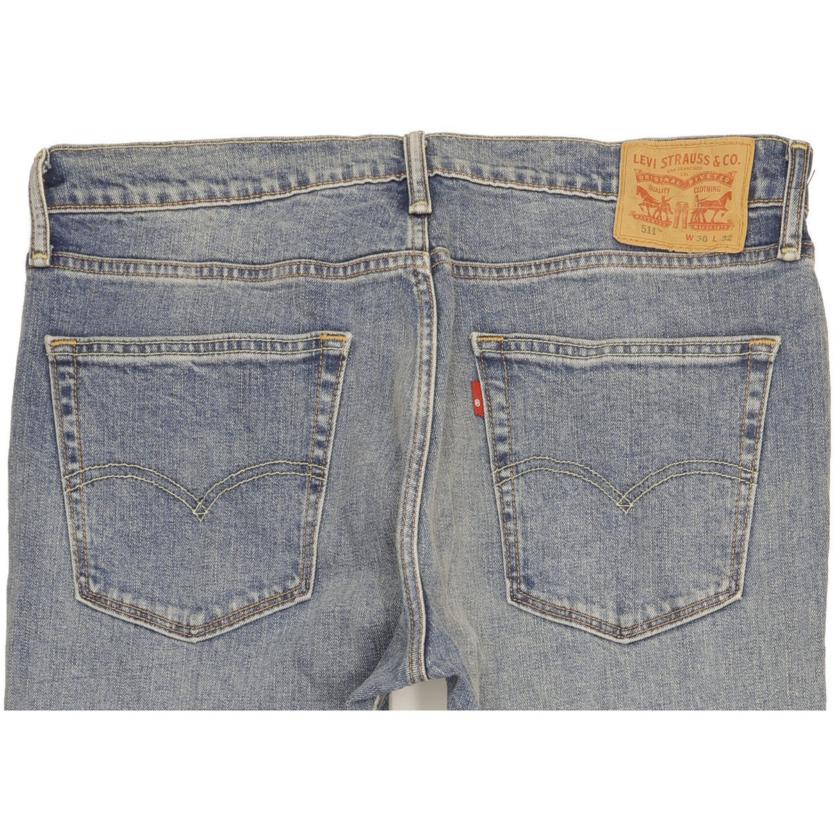 Levi's 511 Men Blue Straight Slim Stretch Jeans W36 L32