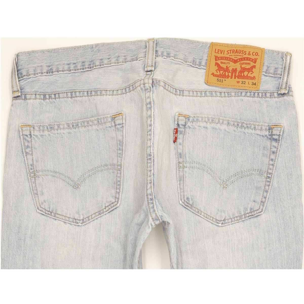 Levi's 511 Men Blue Straight Slim Jeans W32 L34