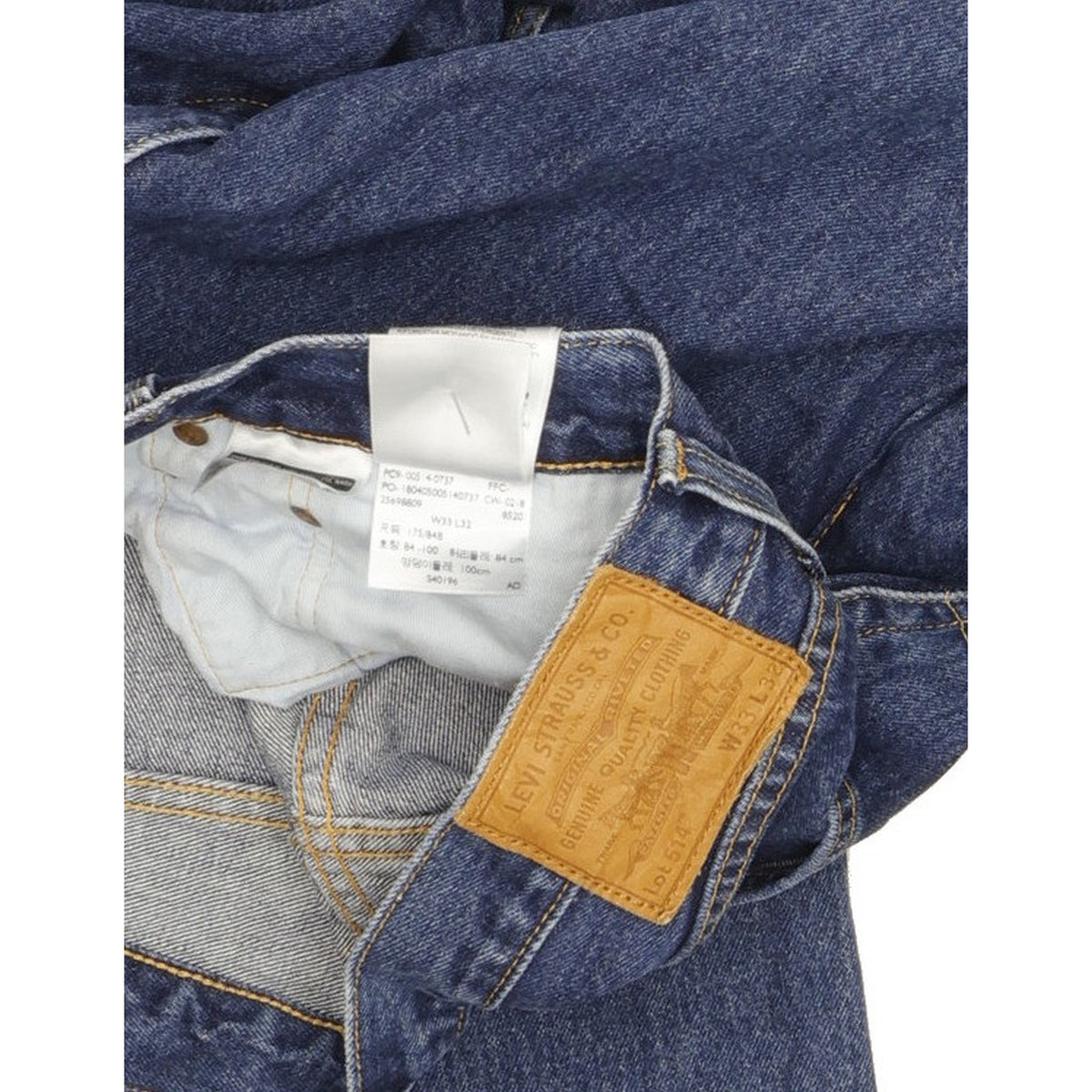 Levi's 514 Men Blue Straight Slim Jeans W33 L32