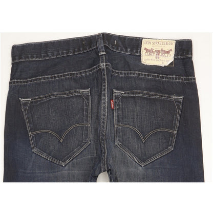Levi's 504 Men Navy Straight Regular Jeans W33 L28
