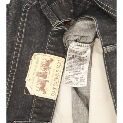 Levi's 504 Men Navy Straight Regular Jeans W33 L28