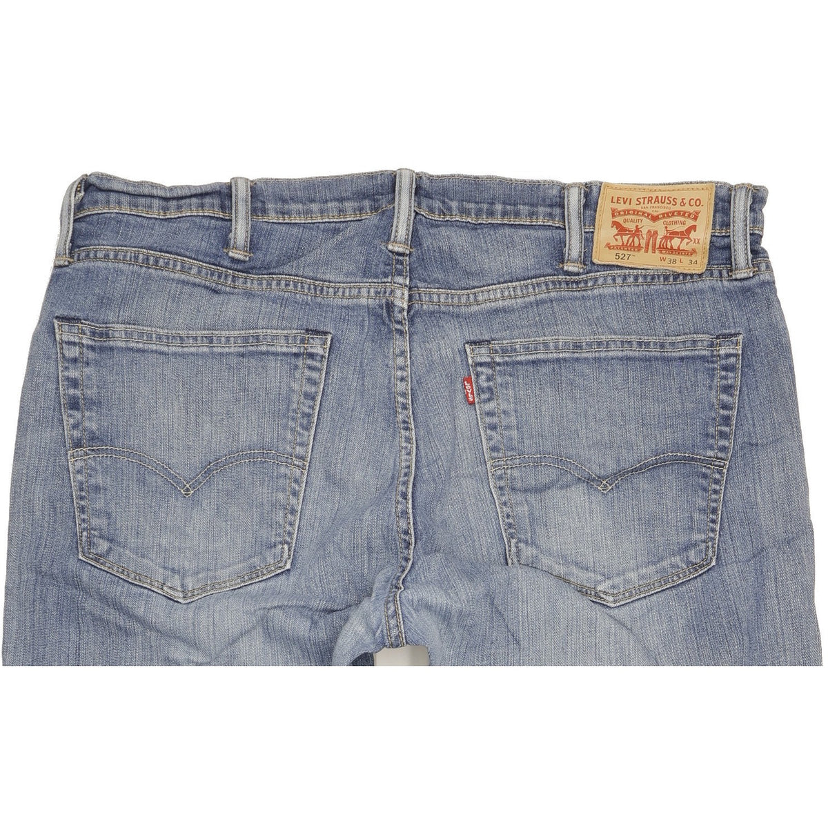 Levi's 527 Men Blue Bootcut Slim Stretch Jeans W38 L34