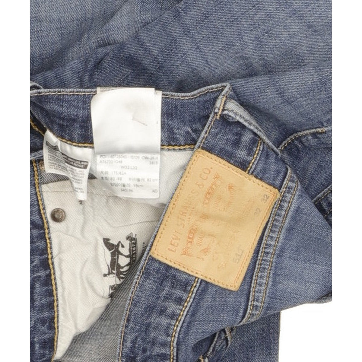 Levi's 511 Men Blue Straight Slim Stretch Jeans W32 L31