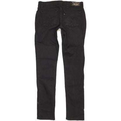 Levi's Women Black Straight Slim Stretch Jeans W29 L31