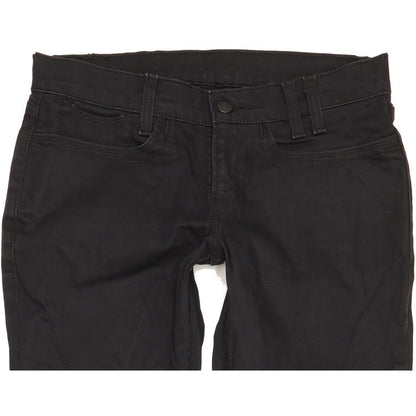 Levi's Women Black Straight Slim Stretch Jeans W29 L31