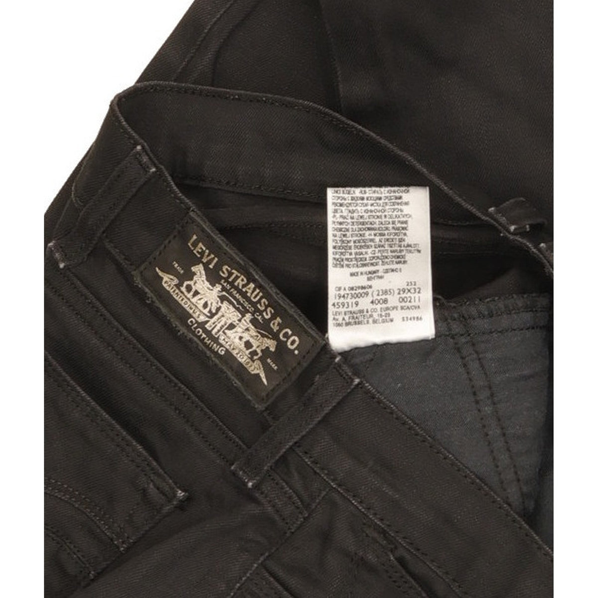 Levi's Women Black Straight Slim Stretch Jeans W29 L31