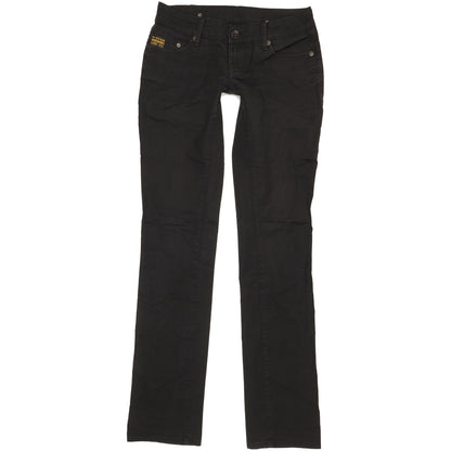 G-Star Midge Women Black Straight Slim Stretch Jeans W26 L34