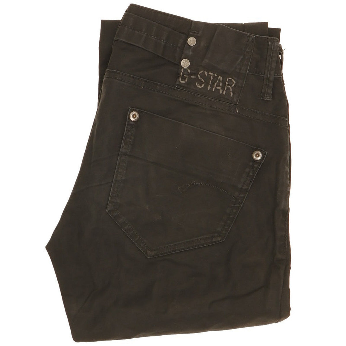 G-Star Midge Women Black Straight Slim Stretch Jeans W26 L34