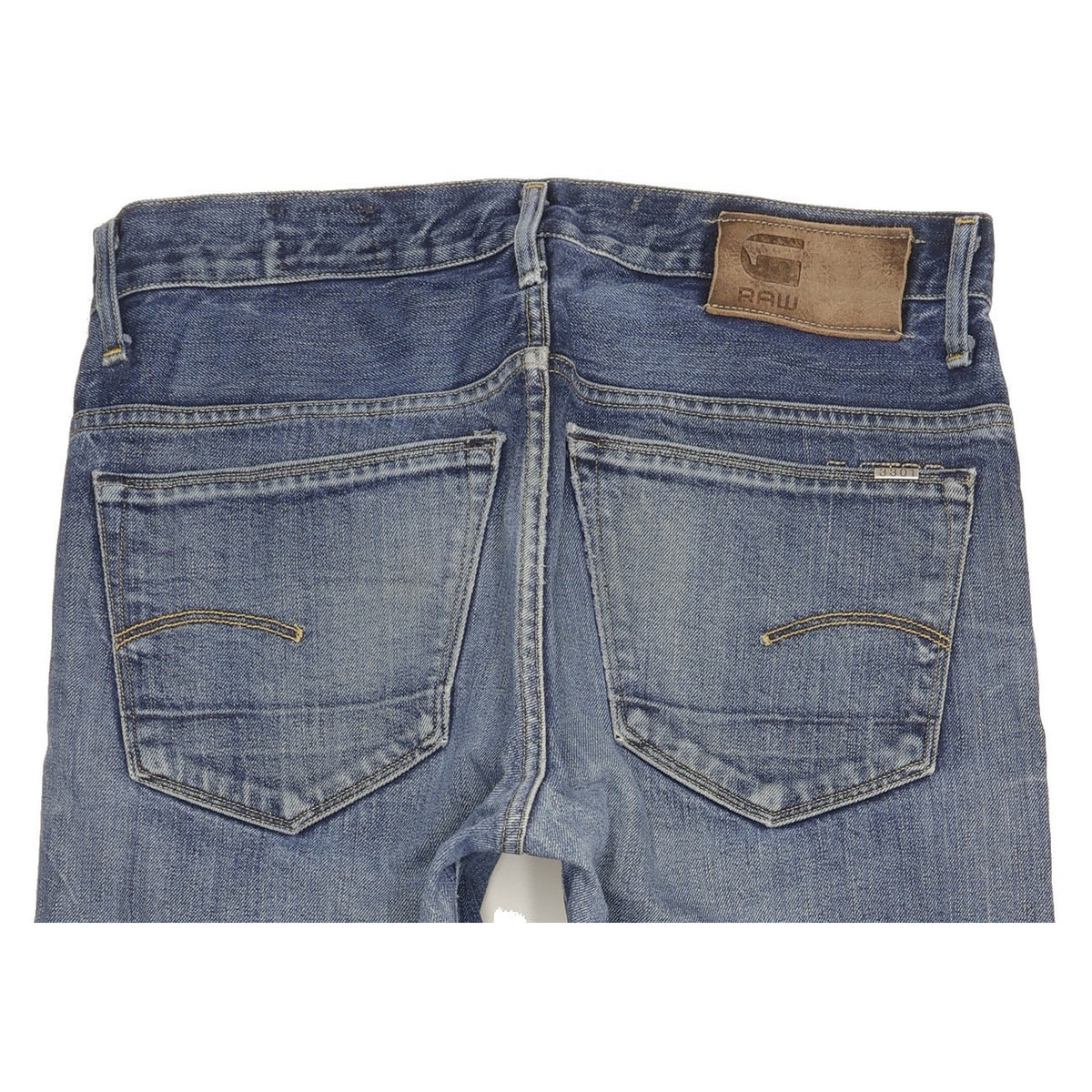 G-Star 3301 Men Blue Straight Regular Jeans W32 L34