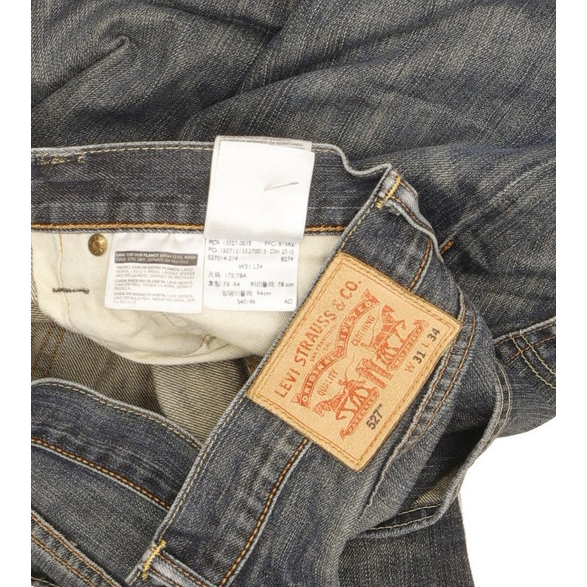 Levi's 527 Men Blue Bootcut Slim Jeans W31 L34