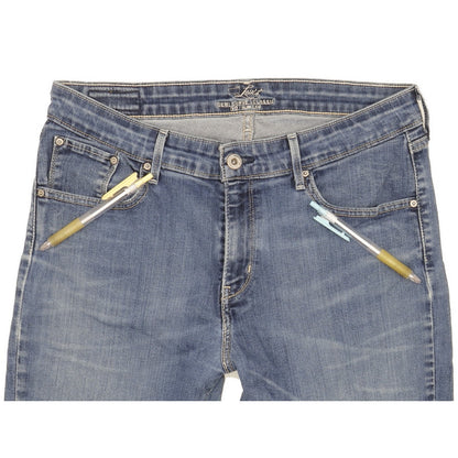 Levi's Demi Curve Women Blue Straight Classic Stretch Jeans W32 L33