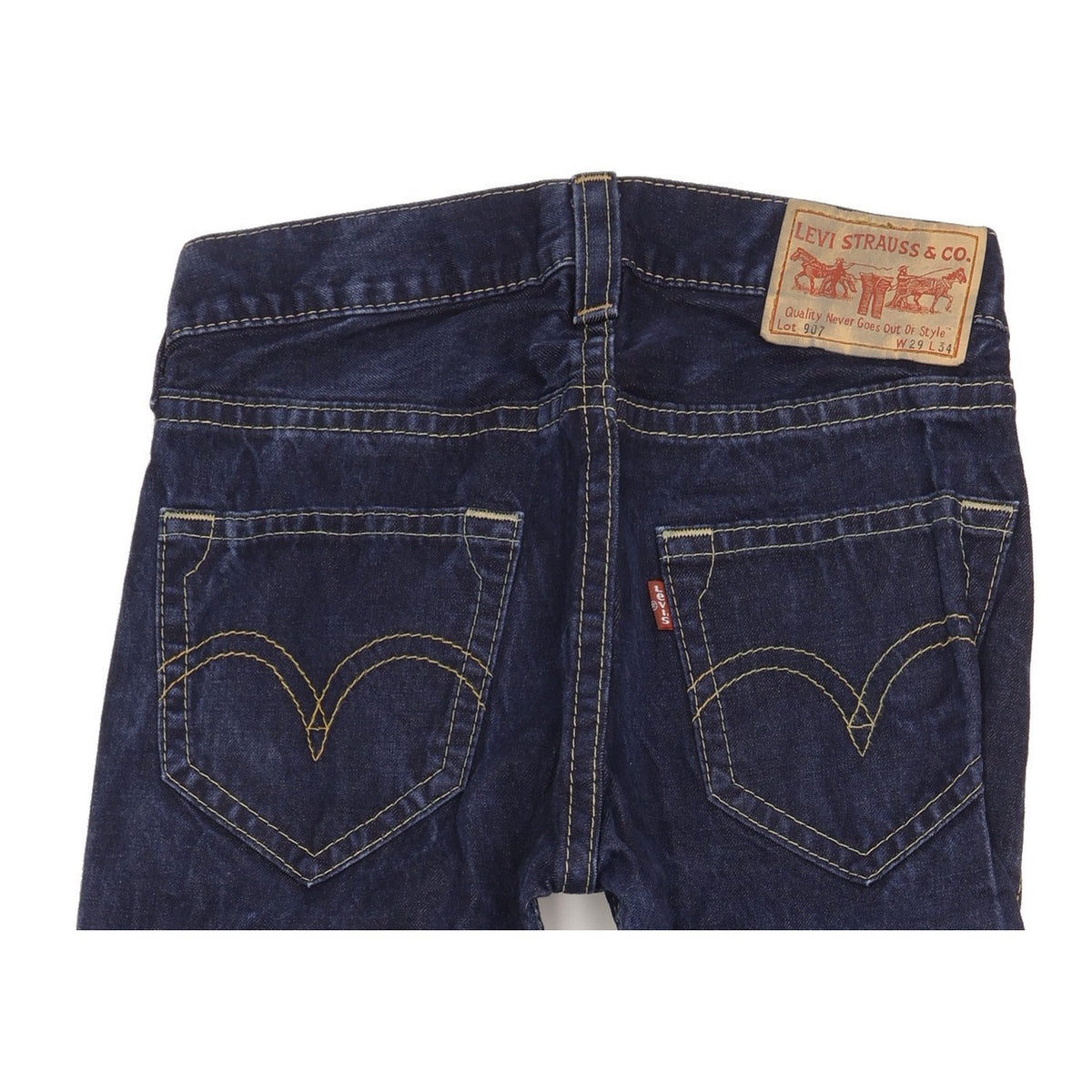 Levi's 907 Men Blue Bootcut Slim Jeans W29 L33