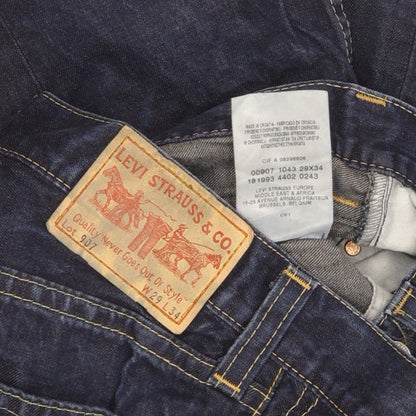 Levi's 907 Men Blue Bootcut Slim Jeans W29 L33