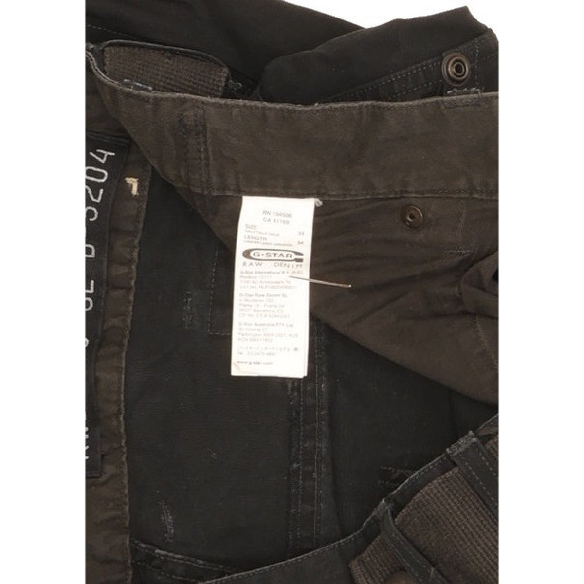 G-Star Storm Elwood Men Black Straight Regular Jeans W34 L33
