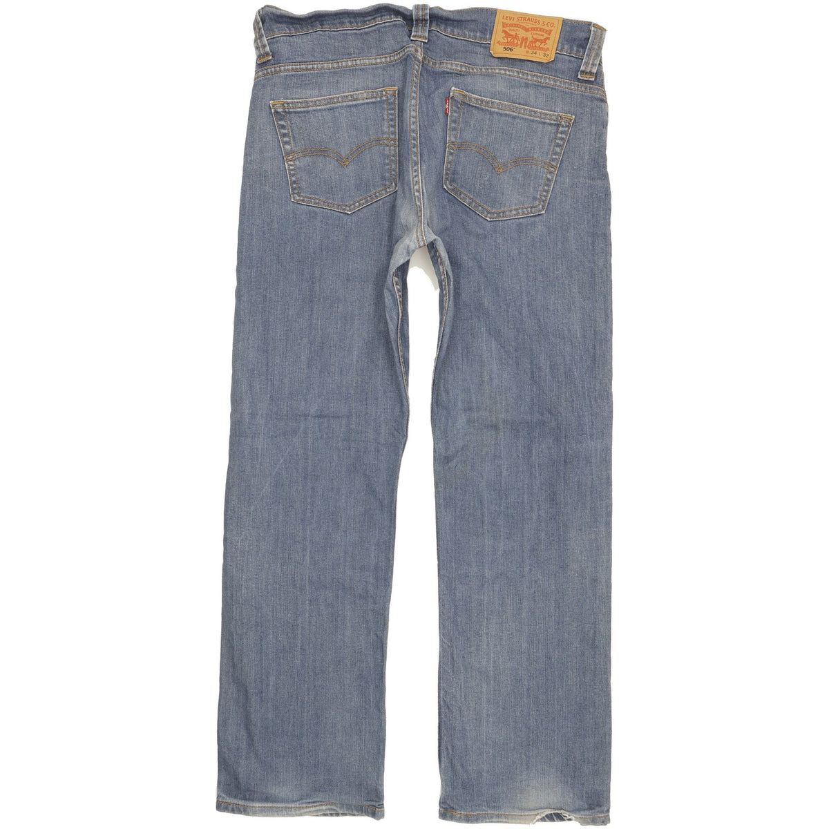 Levi's 506 Men Blue Straight Regular Stretch Jeans W34 L30