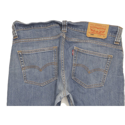 Levi's 506 Men Blue Straight Regular Stretch Jeans W34 L30