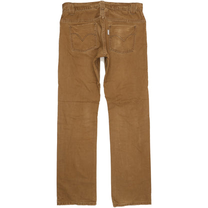 Levi's Men Brown Straight Slim Jeans W34 L34