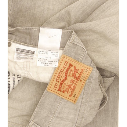 Levi's 511 Men Grey Straight Slim Stretch Jeans W29 L31