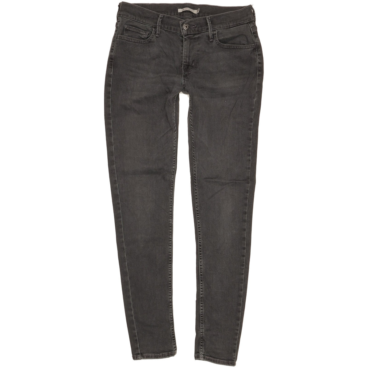Levi's 710 Super Women Black Skinny Slim Stretch Jeans W29 L30