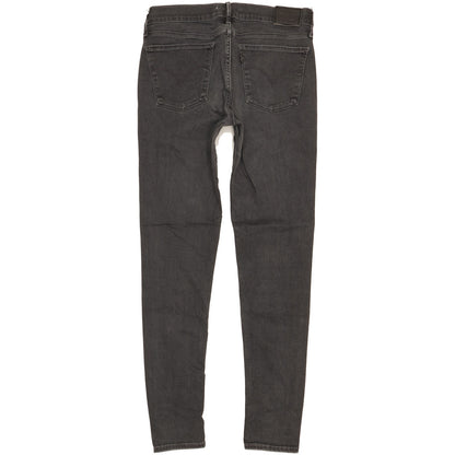 Levi's 710 Super Women Black Skinny Slim Stretch Jeans W29 L30