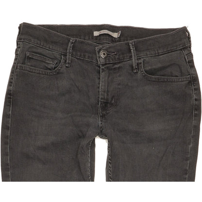 Levi's 710 Super Women Black Skinny Slim Stretch Jeans W29 L30