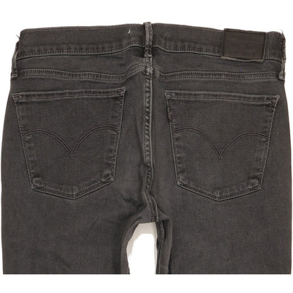 Levi's 710 Super Women Black Skinny Slim Stretch Jeans W29 L30