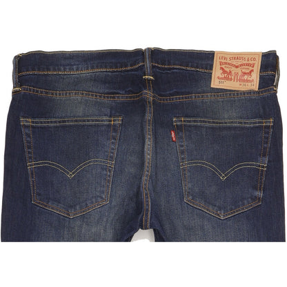 Levi's 511 Men Blue Straight Slim Stretch Jeans W36 L33