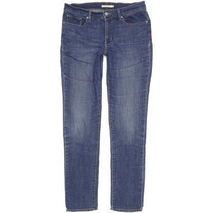 Levi's 312 Shaping Women Blue Straight Slim Stretch Jeans W32 L34