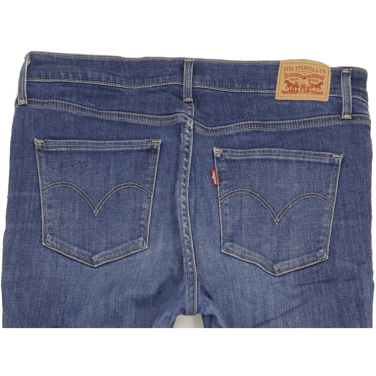 Levi's 312 Shaping Women Blue Straight Slim Stretch Jeans W32 L34