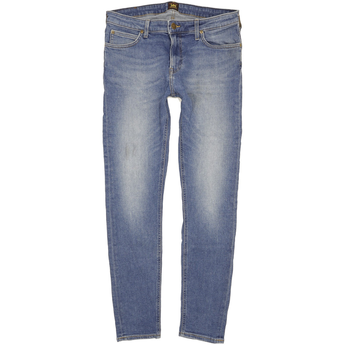 Lee Malone Men Blue Skinny Slim Stretch Jeans W34 L32