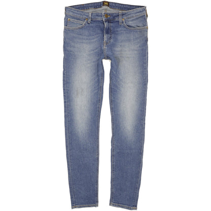 Lee Malone Men Blue Skinny Slim Stretch Jeans W34 L32