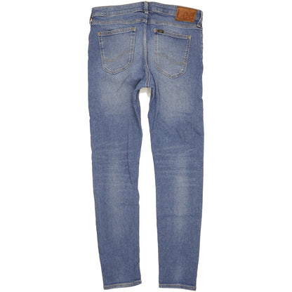 Lee Malone Men Blue Skinny Slim Stretch Jeans W34 L32