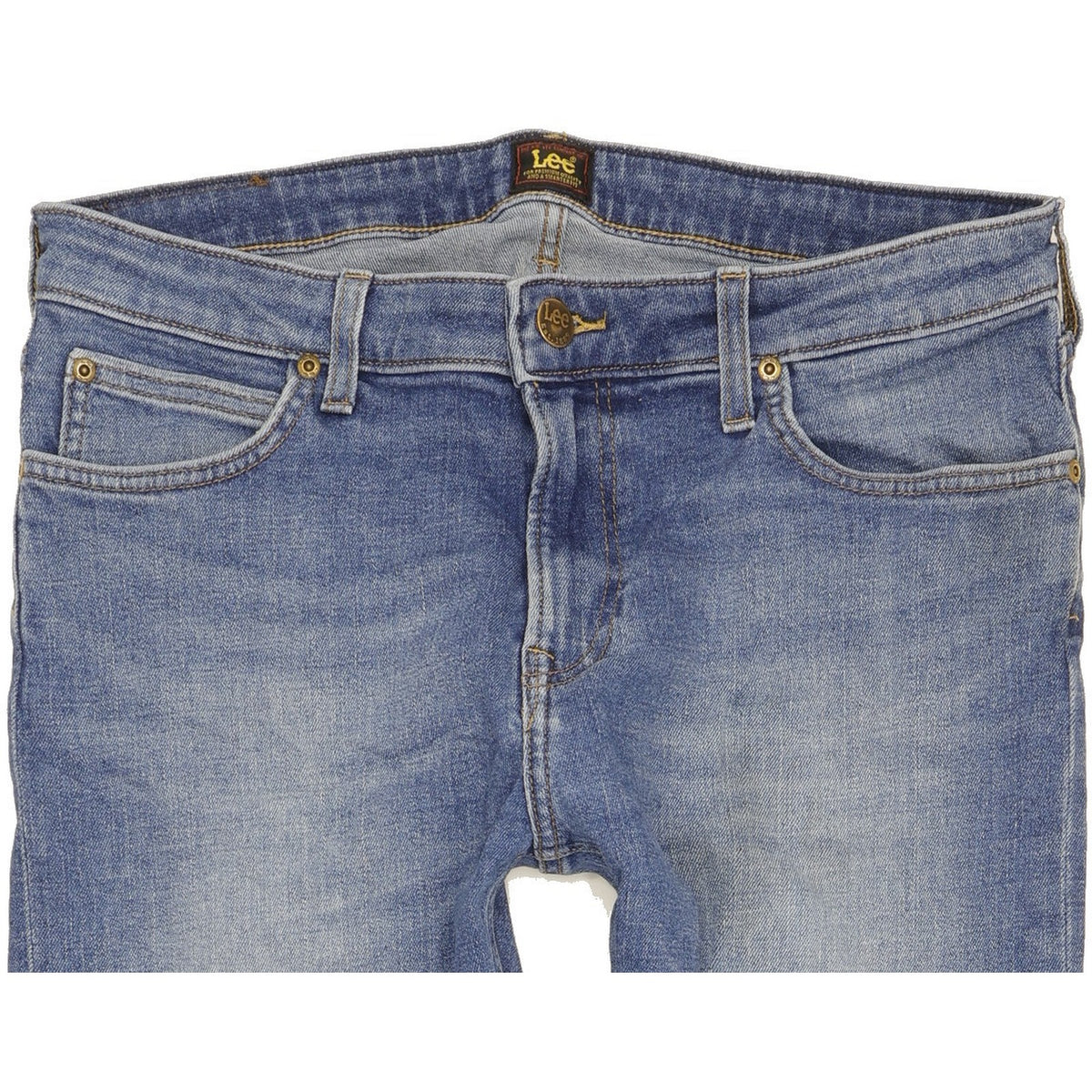 Lee Malone Men Blue Skinny Slim Stretch Jeans W34 L32
