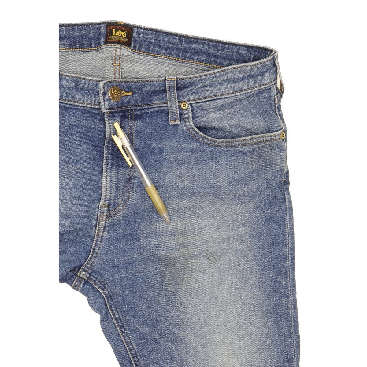 Lee Malone Men Blue Skinny Slim Stretch Jeans W34 L32